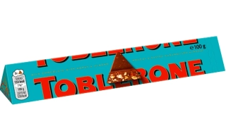 TOBLERONE čokoláda 100g MLÉČNÁ se slaným karamelem a mandlemi.