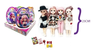 Plastové vajíčko ULTRA MEGA XXXL 4v1 50 g SUPER BIG LITTLE QUEEN - s velkou panenkou