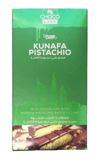 KUNAFA PISTACHIO 190 g - originální DUBAJSKÁ ČOKOLÁDA - mléčná čokoláda s pistáciovou náplní kunafa - VÝPRODEJ !!! DMT: 2/2026