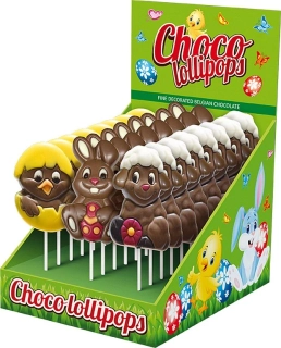 Čokoládové lízátko 35 g JARO (kuřátko, zajíček, ovečka) - 1 ks - AKCE !!! DOPRODEJ !!! - polsední kusy