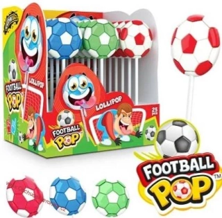 Lízátko Football POP 25 g  ovocné