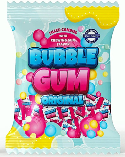 Ovocné bonbóny furé BUBBLE GUM 65 g - LYCHEE