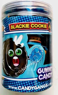 Želé BLACK COOKIE 10 g černé - želé ve tvaru sušenek (balení 30 ks) 