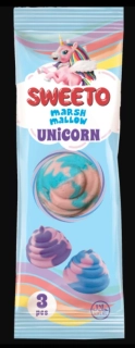 Želé marshmallow SWEETO 21 g UNICORN POOP