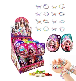 Plastové vajíčko XL 2v1 10 g CANDY PRINCESS