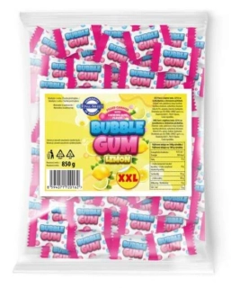 Ovocné bonbóny furé BUBBLE GUM 850 g - CITRON - XXL balení