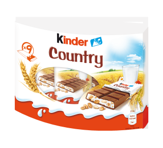 Kinder COUNTRY 9x 23.5 g čokoládová tyčinka (9 ks)