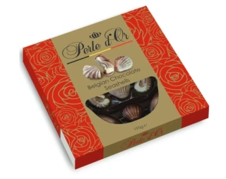 PERLE D´OR - čokoládové mořské plody 195 g BELGIAN GOURMET - mléčné