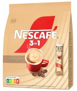 NESCAFE instantní káva 3v1 10 x 15 g CREAMY LATTE