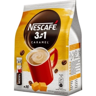 NESCAFE instantní káva 3v1 10 x 16 g KARAMEL