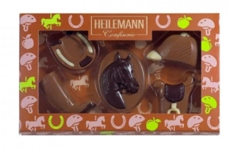 Čokoládové figurky HEILEMANN 100 g - KONĚ / JEZDECTVÍ