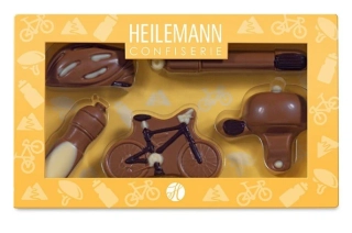 Čokoládové figurky HEILEMANN 100 g - CYKLISTIKA / CYKLO