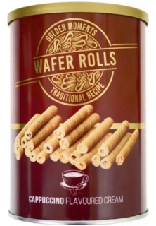 Vaflové trubičky GOLDEN MOMENTS s náplní 400 g CAPPUCCINO