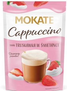 MOKATE Cappuccino STRAWBERRY a CREAM flavour 110g