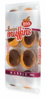 BRICK mini muffiny 180 g MRAMOROVÉ, 8 ks