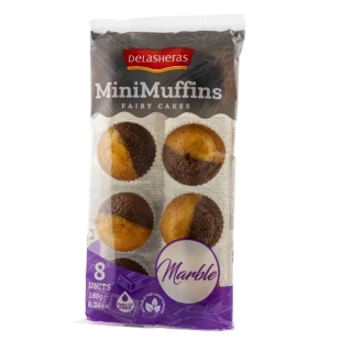 DELASHERAS mini muffiny 180 g MRAMOROVÉ, 8 ks
