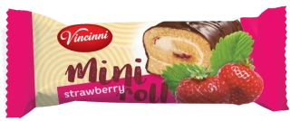 Mini roláda VINCINNI 30 g příchuť JAHODA