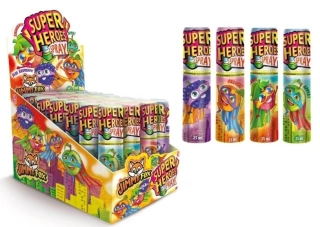 Candy sprej 25 ml SUPER HEROES - tekuté bonbóny (balení 24 ks)
