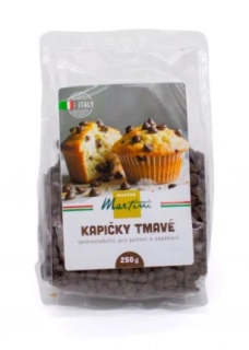 Italská poleva MASTER MARTINI 250 g TMAVÉ KAPKY