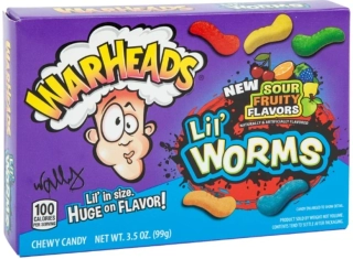 Kyselé bonbóny WARHEADS 99 g SOUR WORMS - VÝPRODEJ !!! DMT: 11/2025 - poslední 1 ks