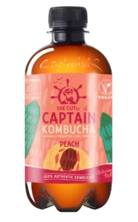 Nápoj KOMBUCHA CAPTAIN 400 ml BROSKEV
