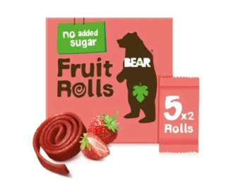 100% přírodní ovocné BEAR ROLLS jahoda 5x 20 g