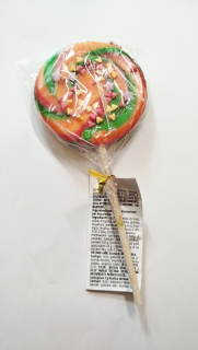 Lízátko RAINBOW SPIRAL 50 g & SPRINKLES - barevné DUHOVÉ lízátko - melounové se zdobením