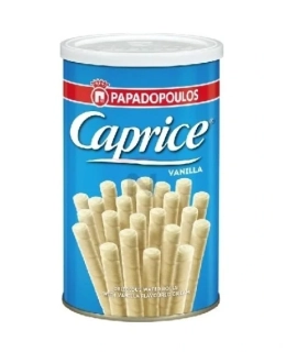Vaflové trubičky CAPRICE 115 g v plechovce VANILKA