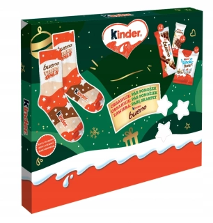 KINDER Mix 179 g + KINDER PONOŽKY (zelená nebo modrá) - DOPRODEJ !!! poslední 1 ks