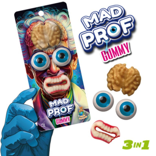 MAD PROOF želé 19 g - želé OČI, ZUBY a MOZEK na blistru - ovocné želé