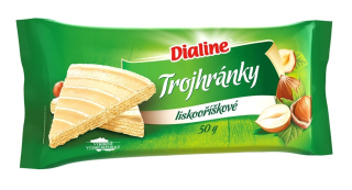 Dialine TROJHRÁNKY 50 g lískooříškové