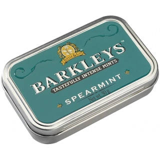 Bonbónky v kovové krabičce BARKLEYS 50 g - spearmint