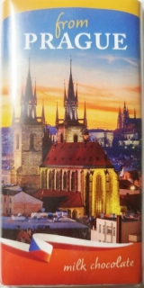 Čokoláda PRAHA 100 g mléčná  - PRAHA večerní