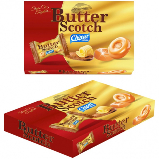 Bonbóny BUTTER SCOTCH 200 g - tvrdé mléčné bonbóny - v krabičce