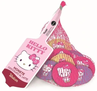 Mince z mléčné čokolády HELLO KITTY 45 g v síťce