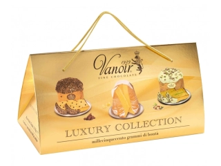 Panettone Luxury Collections - Dárková sada 3x Panettone VANOIR (3x 500 g) - čokoládové & pistáciové & pandorro