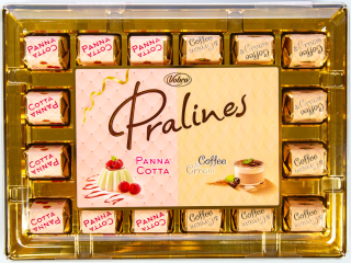 Bonboniéra Vobro 290 g PANNA COTTA & COFFE - v dárkové kazetě