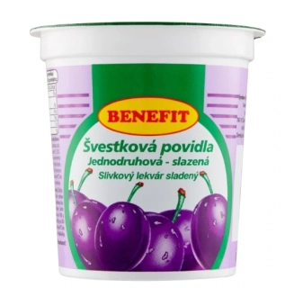 Švestková povidla BENEFIT 450 g slazená