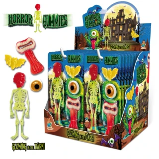 Želé HORROR GUMMIES 22 g & ve tmě svítící kostra