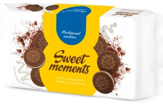 Sušenky PIEDMONT 180 g- slepované s krémem se smetanovou chutí