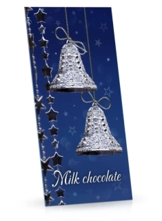 Čokoláda v obálce 100 g - mléčná STŘÍBRNÉ ZVONKY - VÝPRODEJ !!! - poslední 2 ks