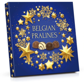 Belgické pralinky 200 g - ZLATÉ HVĚZDY / MODRÁ