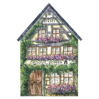 Čajový domeček ŠTĚSTÍ - černý čaj s příchutí