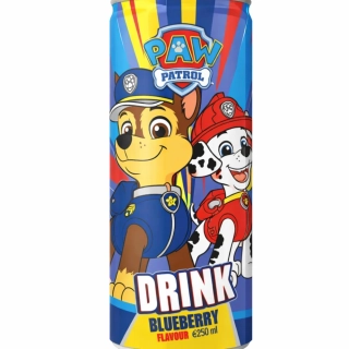 Dětský nápoj 250 ml v plechovce - borůvka PAW PATROL