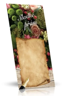 Dárková čokoláda OBÁLKA 100 g - SLADKÉ PŘÁNÍ