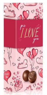Čokoládové pralinky 84 g - I LOVE YOU