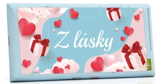 Dárková čokoláda 100 g mléčná - Z LÁSKY