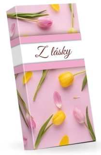 Pralinky z hořké čokolády 100 g - s PUNČEM - Z LÁSKY