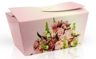 Čokoládové mini pralinky 28 g - Růžové květy