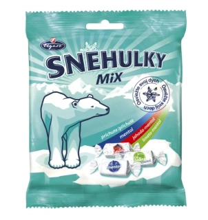 SNĚHULKY 150 g MIX - bonbóny s mentolovou náplní - MIX 3 příchutí